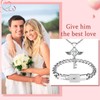 Flongo Couple Lock Key Jewellery Set: Silver Couples Bracelet Necklace