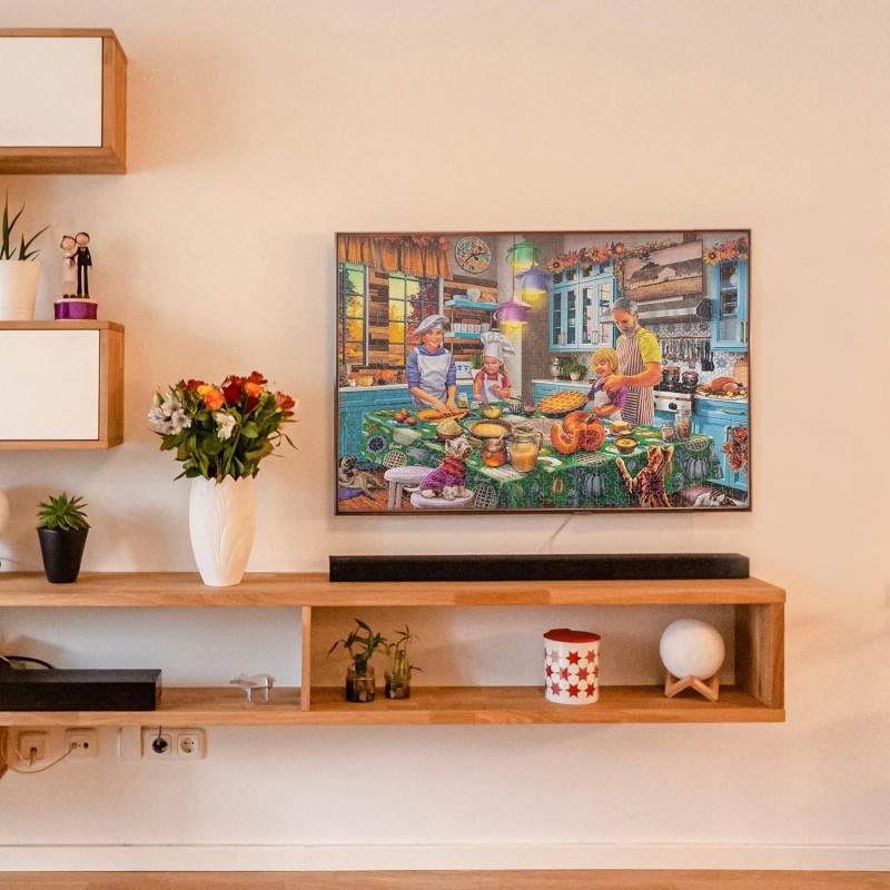 Tektalk Puzzles for Adults 1000 Piece, Jigsaw Thanksgiving Dinner