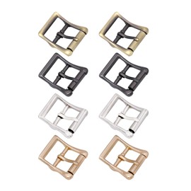 Qimoo Metal Roller Buckle - 8 Pcs 1 Inch Single Prong Leather Buckle for Bags & Crafts