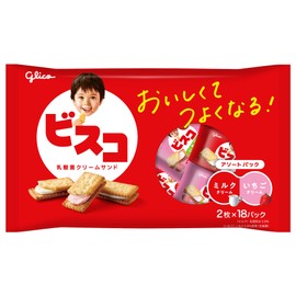 Ezaki Glico Bisco Large Bags (Assorted Pack), 36 Sheets