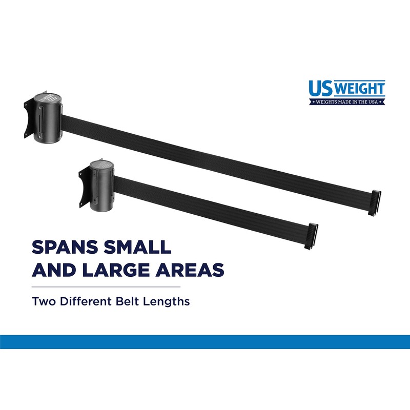 US Weight U2500CYB Wall Mount with Retractable Belt – 8'