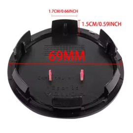 Honda Wheel Center Cap Hub Emblem Red 3D Chrome for Honda Models | 2.75"/69MM