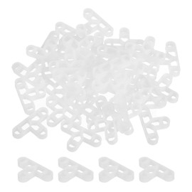 uxcell 100Pcs Wall Floor Tile Plastic T-Shape Spacers Tiling Tools 10mm 3/8" Tile Spacers for Ceramic Tile Installation, White