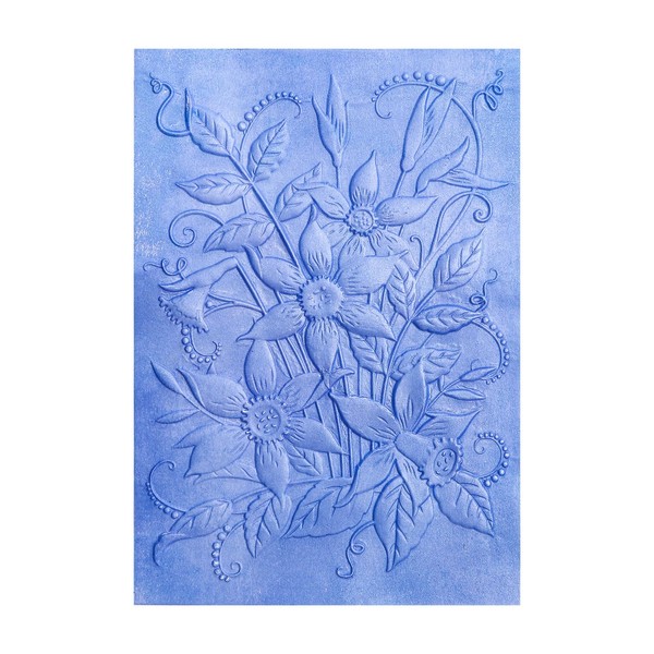 Briartw 3D Embossing Folder for Card Making,Daffodil Clear Plastic Texture