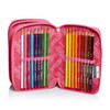 Astuccio 3 Scomparti Seven, Flying Dreams, Blu, Completo di Matite,