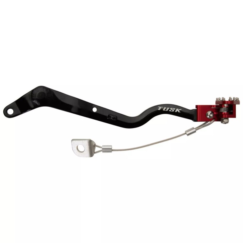 Tusk Aluminum Brake Pedal Red For HONDA XR650L 1993-2024