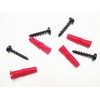 Screw Set Containing 4 Screws and 4 Wall Plugs For