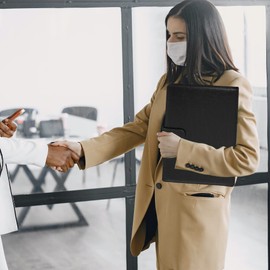 GraduatePro Leather Business Padfolio Notebook with Letter Size Clipboard, A4 Magnetic Portfolio Binder & Organizer Folder, Interview/Resume Document Organizer with Sleeve Holder Black