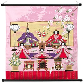 [京のみやび]タペストリー風呂敷 彩時記(小） 小ふろしき 50cm幅 桃の節句 雛祭り