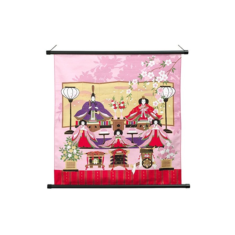 [京のみやび]タペストリー風呂敷 彩時記(小） 小ふろしき 50cm幅 桃の節句 雛祭り
