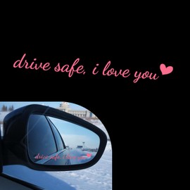 Anyhut 1 PC Trust in God Rearview Mirror Sticker, Car Stickers for Women, Car Rear View Mirror Stickers and Decals, Universal for Most Cars, Trucks, SUVs (Trust in God #Pink)