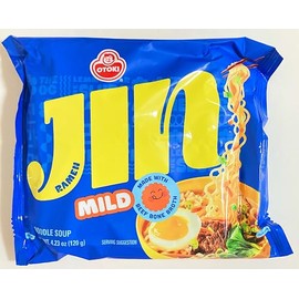 Mild Ramen Noodle Soup, Beef Bone Broth, 4.23 oz, 5 Packs