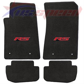 Fits 2010-2015 Camaro Floor Mats Ebony With RS Logo 4PC