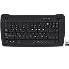 MCSaite MC-8040RF 2.4G Wireless and Bluetooth Mini Keyboard with Built-in Trackball Mouse Multi-Device for Smart TV, TV Box, TV-Connected Computer, Mac, HTPC