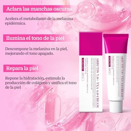 2pcs ARBUTIN 7.0 + TXA 4.0.CREAM，Cremas De Manchas Faciales，Crema Facial Hidratante, Aclara Manchas Oscuras, Pecas, Imperfecciones Y Pigmentación，Crem