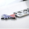 1x Metal Chrome TEXAS Edition Star Sate Flag Emblem Fender