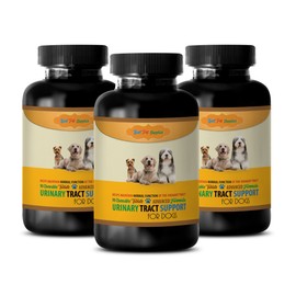BEST PET SUPPLIES LLC Bladder Health for Dogs - Dogs Urinary Tract Support - Maintain Health Function - CHEWABLE - Urinary Tract Health Dogs - 270 Treats (3 Bottles)