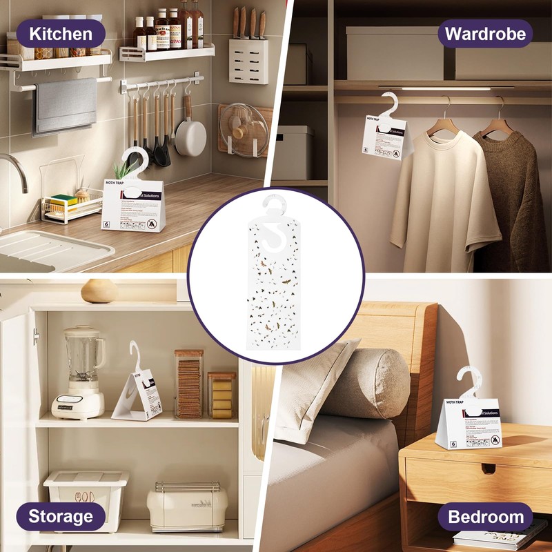 SIUHEN Pack of 10 Food Moths Clothes Moth Trap