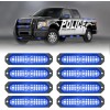 Flashing Lights Emergency Strobe Lights 8pcs 12 LED Sync Safety
