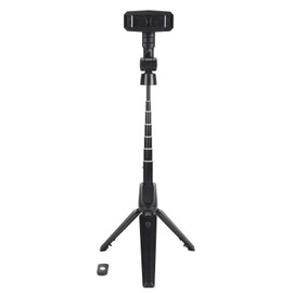 Selfie Stick 41.7 Inch Extendable Selfie Stick Tripod Phone Tripod for Live Streaming Video Recording Compatible with Cellphones Camera