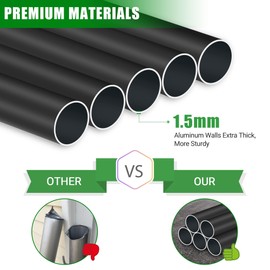 Panta Flag Pole for Outside In Ground, 16FT Sectional Flag Pole Kit, Extra Thick 14 Gauge Heavy Duty Aluminum Flagpole, Outdoor Flag Poles with 3x5 American Flag for Yard, Residential or Commercial