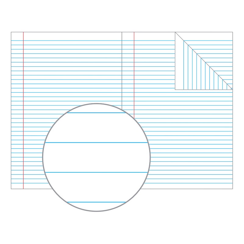 Olympic, A4 Exercise Book, 128 pages, 8mm Ruled with Red