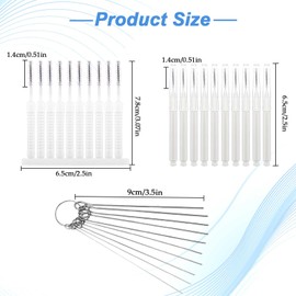 FWUNYVN 40Pcs Shower Heads Cleaning Brush Set, 20Pcs Flat Handle Multifunctional Shower Heads Cleaner Tool and 10Pcs Round Handle Gaps Hole Anti-Clogging Cleaning Brush with 10Pcs Stainless Steel Pin