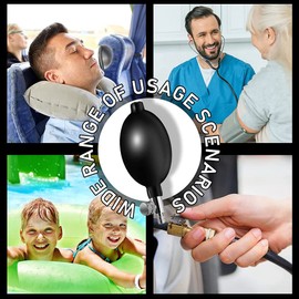 Wanjorlay 6pcs Replacement Bulb Pump Adjustable Hand Pump Manual Sphygmomanometer