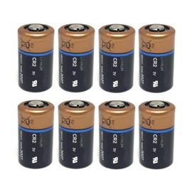 KCATDREY CR2 3V Lithium Battery Ultra High Power, Use for Camera, Flashlight, Various Instruments DL-CR2-8 Pack