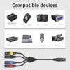 Lrbners 2FT(0.6M) XLR Female to 4 Male Splitter Cable -