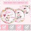 Hombae Holy Cow Im One Birthday Party Supplies Girl Tableware