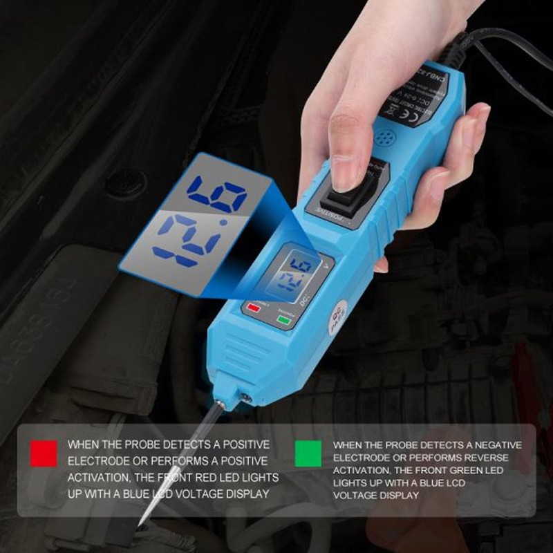 FLEXMAN DC 6~24V 8A Circuit Probe Tester, Multifunctional Car Circuit