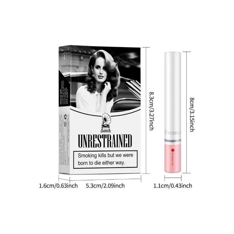 Y Ta Cajas De Cigarrillos Con Lápiz Labial Mate Color