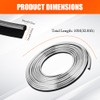 Car Interior Moulding Trim Strips, 33Ft/10M Universal Electroplating Decoration Filler