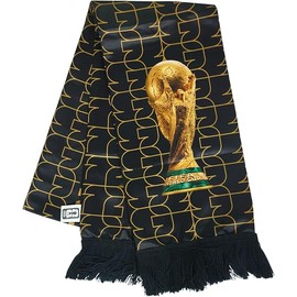 Premium Polyester Trophy Soccer Scarf - Classic Double-Sided Sports Fan Knit Fringe Scarf, Lightweight Gameday Fan Wear for Stadium Matches, Tailgates & Sports Bar Decor