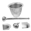 iplusmile 1Set Household Grinding Bowl with Pestle Manual Potato Crusher