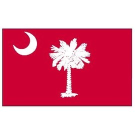 3'x5' RED South Carolina Flag 3 x 5