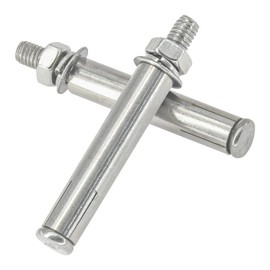 8 PCS 304 Stainless Steel Expansion Bolts – Heavy-Duty Wall and Floor Anchors for Concrete and Brick (M8 × 80mm)