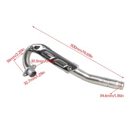 Unbranded 35mm Exhaust Pipe Muffler for 150cc - 250cc Vertical Engine Pit Dirt Bike ATV