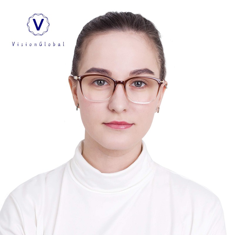 Gafas de bloqueo de luz azul para mujer, antifatiga ocular,