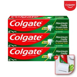 Colgate US Gum Cavity Fluoride Toothpaste Cool Mint 100g x 3 + Toothpaste Squeezer