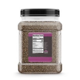 BIRCH & MEADOW 3 lb of Chia Seeds, Nutty Flavor, Smoothies & Baked Goods