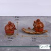 Acorn - Fall Salt and Pepper Shaker set with Leaf