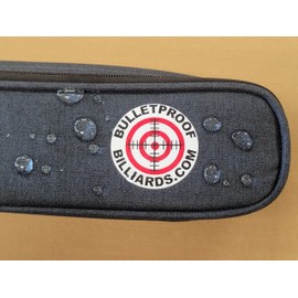 Bulletproof Match Grade Cue Case, Waterproof, Double Zipper, Shoulder Strap, Handle (Soft Side, Denim Blue, 2x2)