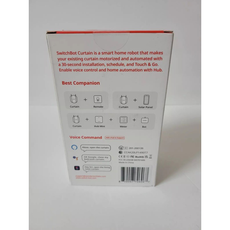 Switchbot Electric Motorized Curtain Opener for URail2 READ DESCRIPTION
