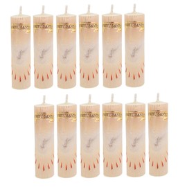 Luz María-Paquete de 12 mini cirios de "Espíritu Santo"(Recuerdo, Decorativos, Pascuas)