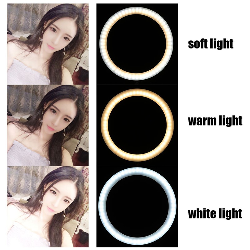 10 Inch 2400‑3000LM 12W LED Ring Light with Cell Phone