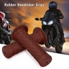 2 pieces/para rubber motorcycle handlebar grips 7/8 inch 22 mm,