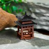 Happyyami Mini Pagoda Statue Zen Garden Meditation Mini Chinese Pavilion