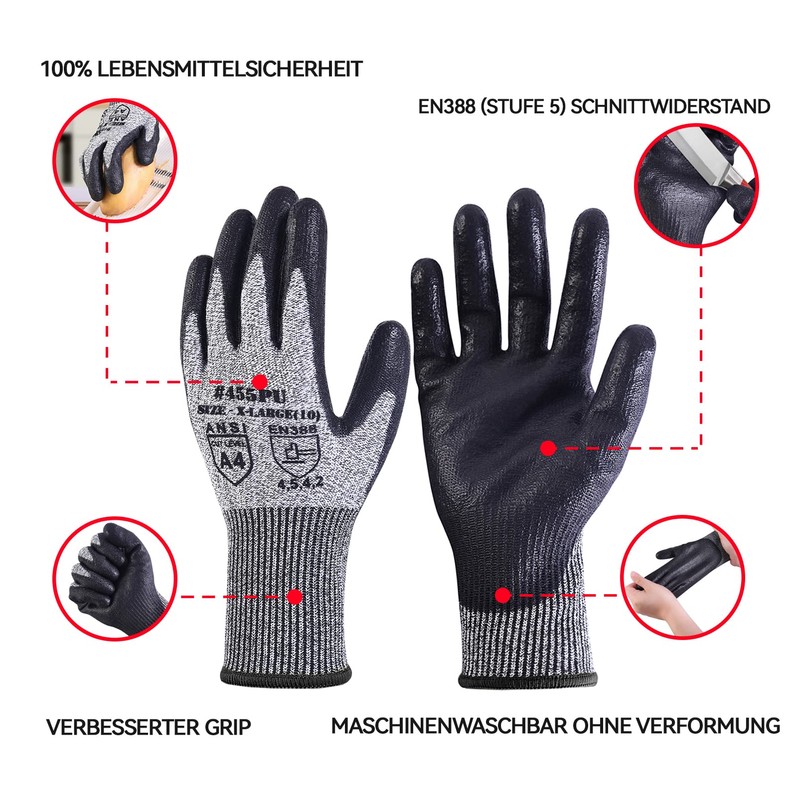 AovYoo Work Safety Gloves Cut Resistant Safety Gloves High Quality